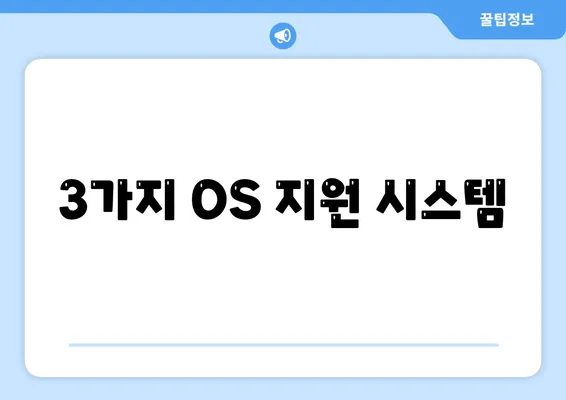 3가지 OS 지원 시스템