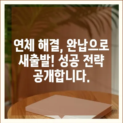 대출 연체 완납, 이제 걱정하지 마세요! | 연체 해결, 완납 방법, 성공 전략