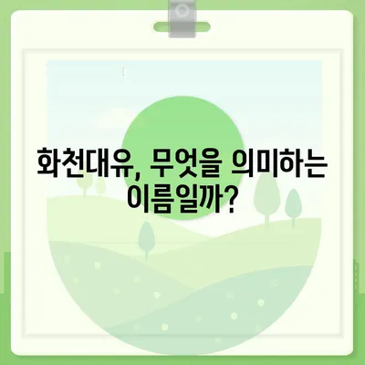 화천대유, 그 이름에 담긴 의미 | 화천대유 뜻, 의미, 배경, 논란