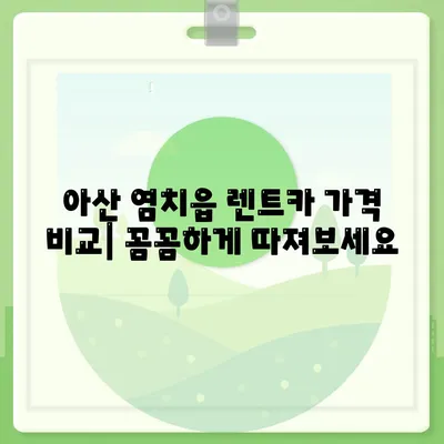 충청남도 아산시 염치읍 렌트카 가격비교 | 리스 | 장기대여 | 1일비용 | 비용 | 소카 | 중고 | 신차 | 1박2일 2024후기