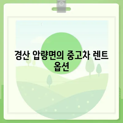 경상북도 경산시 압량면 렌트카 가격비교 | 리스 | 장기대여 | 1일비용 | 비용 | 소카 | 중고 | 신차 | 1박2일 2024후기