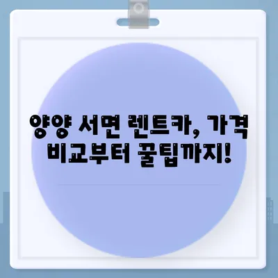 강원도 양양군 서면 렌트카 가격비교 | 리스 | 장기대여 | 1일비용 | 비용 | 소카 | 중고 | 신차 | 1박2일 2024후기