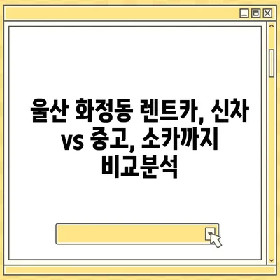 울산시 동구 화정동 렌트카 가격비교 | 리스 | 장기대여 | 1일비용 | 비용 | 소카 | 중고 | 신차 | 1박2일 2024후기