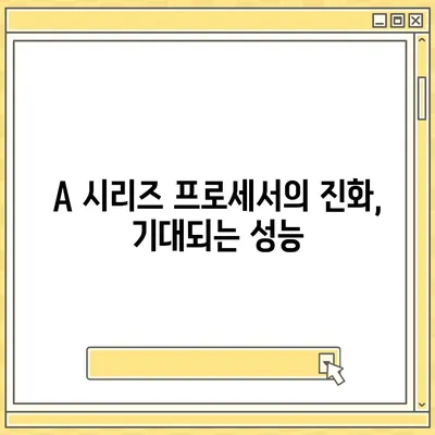 아이폰 16 프로 프로세서 | 더욱 빨라진 성능에 기대