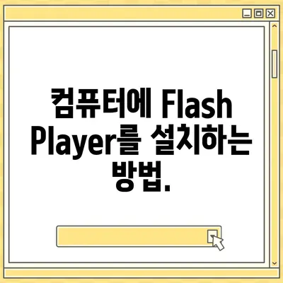 어도비 플래시 플레이어 다운로드| 최신 버전 및 설치 가이드 | 플래시, 다운로드, 설치, 안내