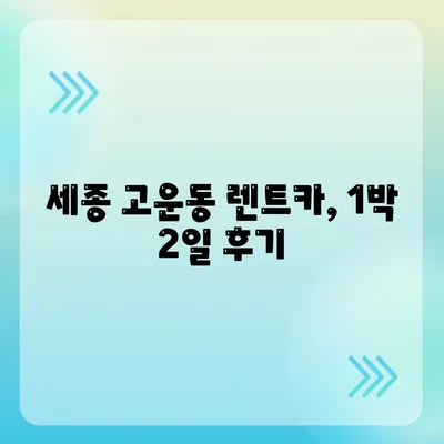 세종시 세종특별자치시 고운동 렌트카 가격비교 | 리스 | 장기대여 | 1일비용 | 비용 | 소카 | 중고 | 신차 | 1박2일 2024후기