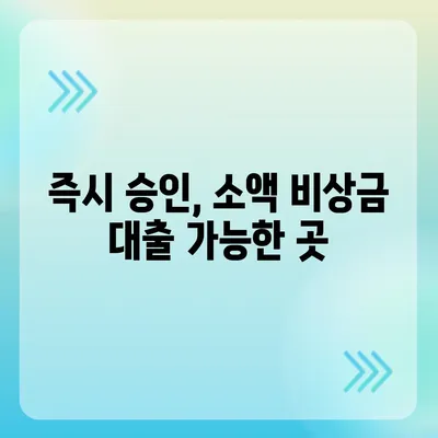 만 19세 비상금대출 신청, 즉시 가능한 곳은? | 비상금, 소액대출, 빠른 승인, 신용등급 낮아도 가능