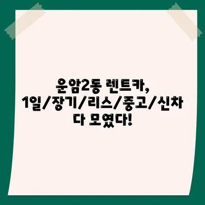 광주시 북구 운암2동 렌트카 가격비교 | 리스 | 장기대여 | 1일비용 | 비용 | 소카 | 중고 | 신차 | 1박2일 2024후기