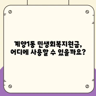 인천시 계양구 계양1동 민생회복지원금 | 신청 | 신청방법 | 대상 | 지급일 | 사용처 | 전국민 | 이재명 | 2024