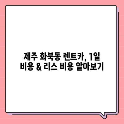 제주도 제주시 화북동 렌트카 가격비교 | 리스 | 장기대여 | 1일비용 | 비용 | 소카 | 중고 | 신차 | 1박2일 2024후기