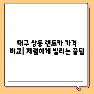 대구시 수성구 상동 렌트카 가격비교 | 리스 | 장기대여 | 1일비용 | 비용 | 소카 | 중고 | 신차 | 1박2일 2024후기