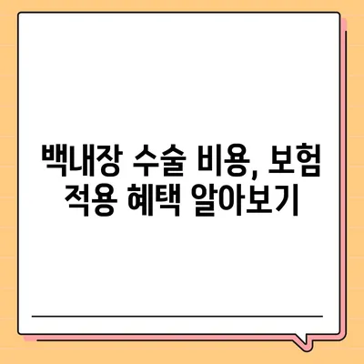 백내장 수술 비용| 지역별, 병원별, 보험 적용까지 상세 분석 | 백내장, 수술, 비용, 정보, 가격, 병원, 보험