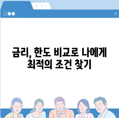 대학생 대출 상품 비교 가이드| 나에게 맞는 최적의 조건 찾기 | 대학생, 대출, 금리, 한도, 비교