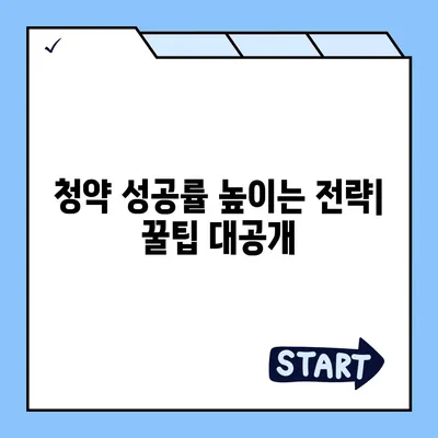 국민은행 주택청약, 내 집 마련의 첫걸음 | 청약 자격, 종류, 가이드, 성공 전략