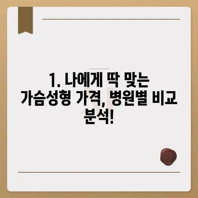 가슴성형수술 비용| 병원별 가격 비교 & 궁금증 해결 | 가슴성형, 비용, 가격, 후기, 정보, 상담