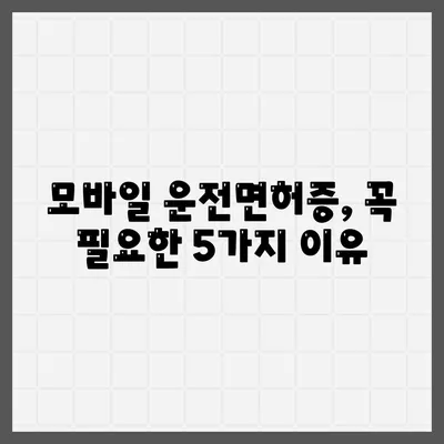 모바일 운전면허증