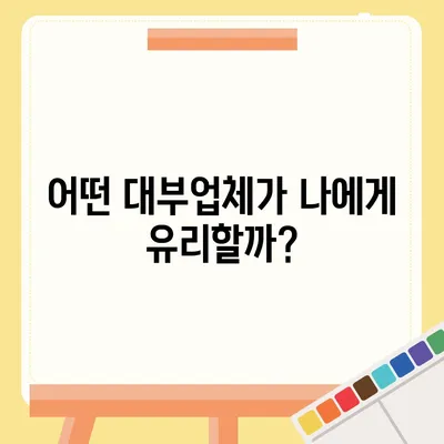 대부업체별 대출 금리 비교| 나에게 맞는 저금리 대출 찾기 | 대부업체, 금리 비교, 저금리 대출, 대출 상품