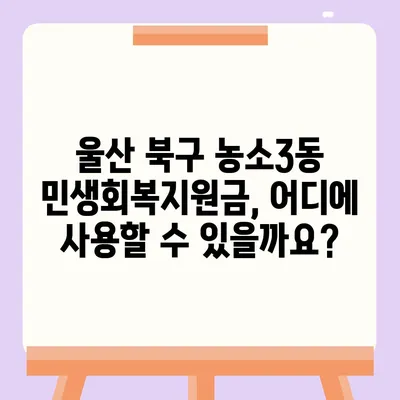 울산시 북구 농소3동 민생회복지원금 | 신청 | 신청방법 | 대상 | 지급일 | 사용처 | 전국민 | 이재명 | 2024