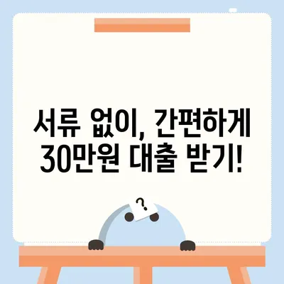 비대면 무직 당일 30만원 대출 가능한 곳 |  빠르고 간편하게 돈 빌리기