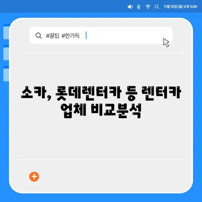 경기도 광주시 오포읍 렌트카 가격비교 | 리스 | 장기대여 | 1일비용 | 비용 | 소카 | 중고 | 신차 | 1박2일 2024후기