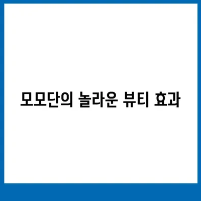 모모단 효능| 건강과 뷰티에 미치는 영향 | 모모단, 건강 효능, 뷰티 효과, 부작용, 주의사항