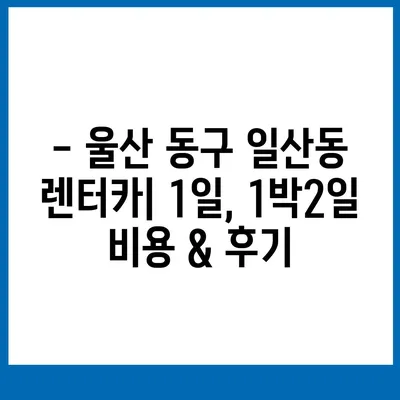 울산시 동구 일산동 렌트카 가격비교 | 리스 | 장기대여 | 1일비용 | 비용 | 소카 | 중고 | 신차 | 1박2일 2024후기