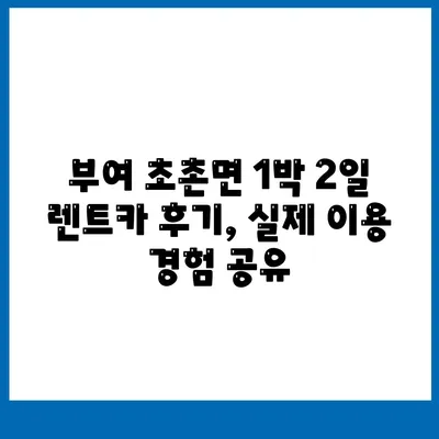 충청남도 부여군 초촌면 렌트카 가격비교 | 리스 | 장기대여 | 1일비용 | 비용 | 소카 | 중고 | 신차 | 1박2일 2024후기