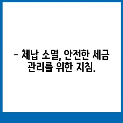 국세체납 소멸시효, 내 세금은 안전할까요? | 체납 조회, 기간 확인, 소멸시효 계산