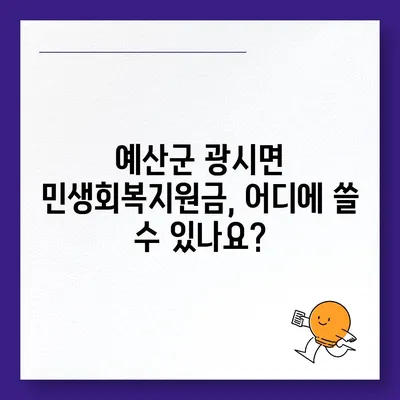 충청남도 예산군 광시면 민생회복지원금 | 신청 | 신청방법 | 대상 | 지급일 | 사용처 | 전국민 | 이재명 | 2024