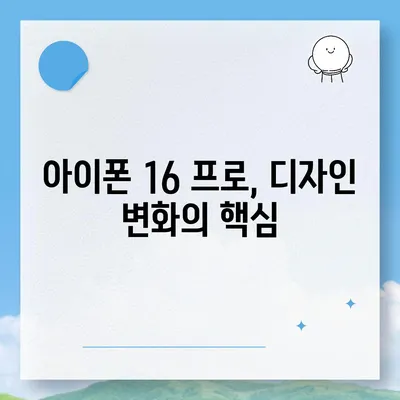 아이폰 16 프로 | 디자인과 출시일, 실물의 모습