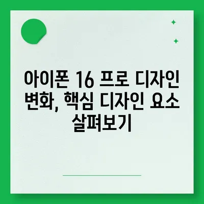 아이폰 16 프로 디자인 출시일 | 실물은 어떻게 달라질까?