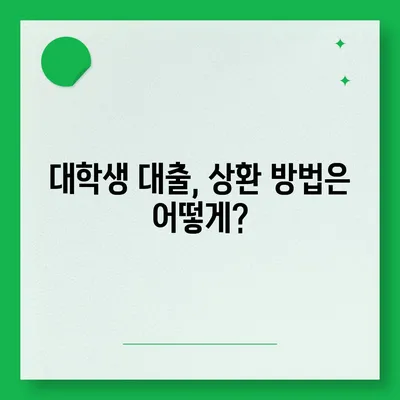 대학생 맞춤 대출 상품 비교 가이드| 나에게 딱 맞는 조건 찾기 | 대학생대출, 대출상품, 금리 비교, 한도, 상환