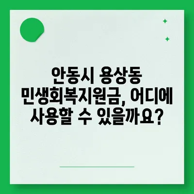 경상북도 안동시 용상동 민생회복지원금 | 신청 | 신청방법 | 대상 | 지급일 | 사용처 | 전국민 | 이재명 | 2024