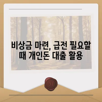 개인돈 대출 종류| 나에게 맞는 솔루션 찾기 | 비상금, 급전, 신용대출, 대출 종류 비교