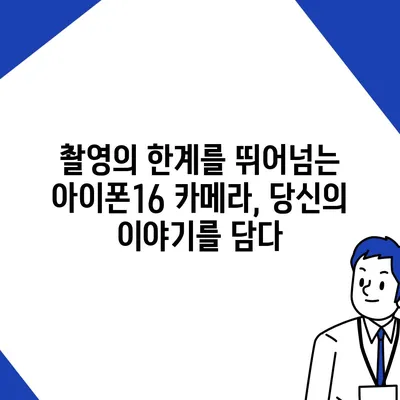 아이폰16 카메라 | 창의성을 발휘할 수 있는 한계를 극복하다