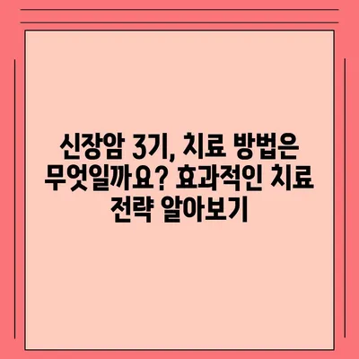 신장암 3기, 생존율과 증상, 원인까지 정확히 알아보세요 | 신장암, 3기, 생존율, 증상, 원인, 진단, 치료