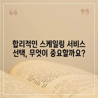 스케일링 가격 비교 분석| 무엇을 고려해야 할까요? | 스케일링 비용, 가격 책정, 스케일링 서비스