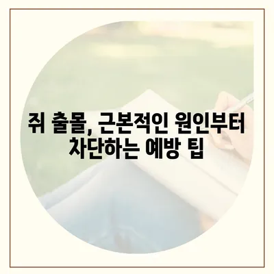 세스코 쥐 박멸 가이드| 효과적인 해결 방안과 예방 팁 | 쥐 퇴치, 쥐 피해, 세스코 서비스