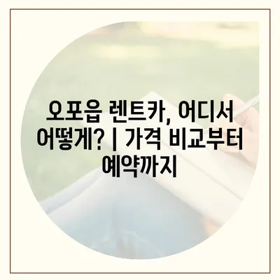 경기도 광주시 오포읍 렌트카 가격비교 | 리스 | 장기대여 | 1일비용 | 비용 | 소카 | 중고 | 신차 | 1박2일 2024후기