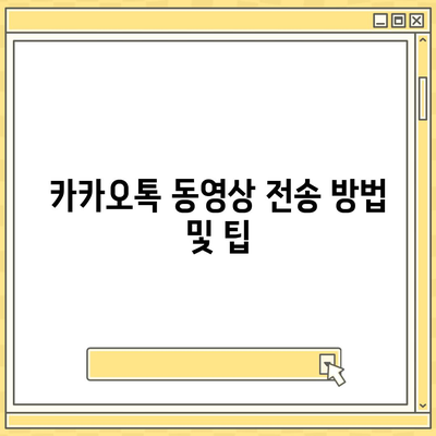 카카오톡 동영상