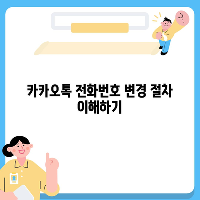 카카오톡 전화번호 변경 방법 안내