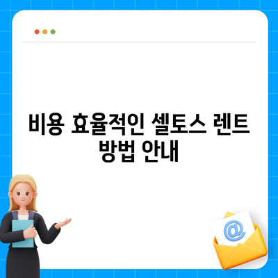 셀토스 장기렌트 | 필수적인 선택!