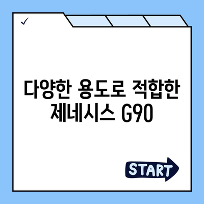 제네시스 G90 렌트하는 다양한 이유