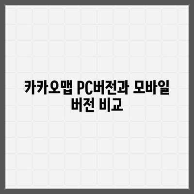 카카오맵 pc버전