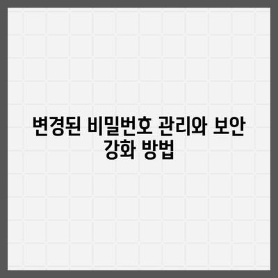 카카오톡에 새로운 바람 불어넣기! 비밀번호 변경 가이드