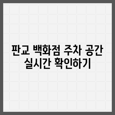 판교 백화점 주차 생존 가이드 | 카카오 내비와 카카오 T 꿀팁