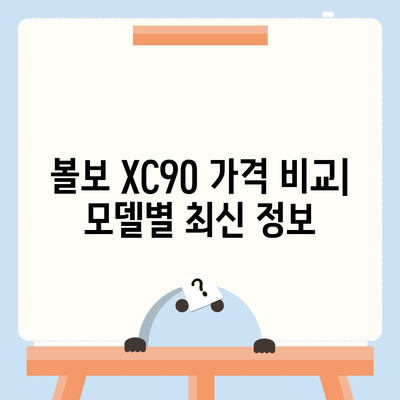 볼보 XC90 가격, 리스, 장기렌트 정보 신속 조회