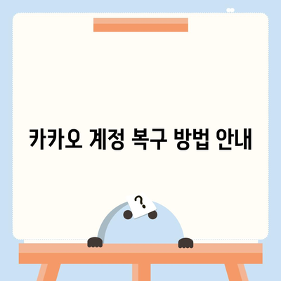 카카오톡 비밀번호 찾기 및 변경 방법