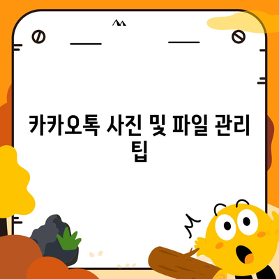 카카오톡 데이터관리