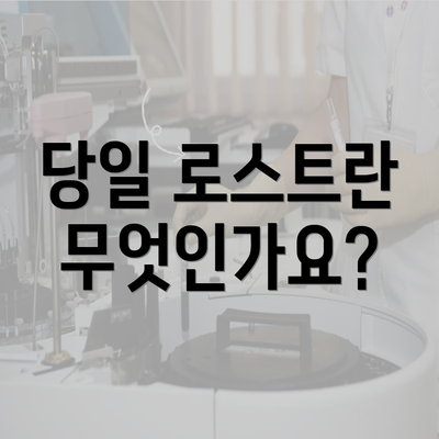 당일 로스트란 무엇인가요?